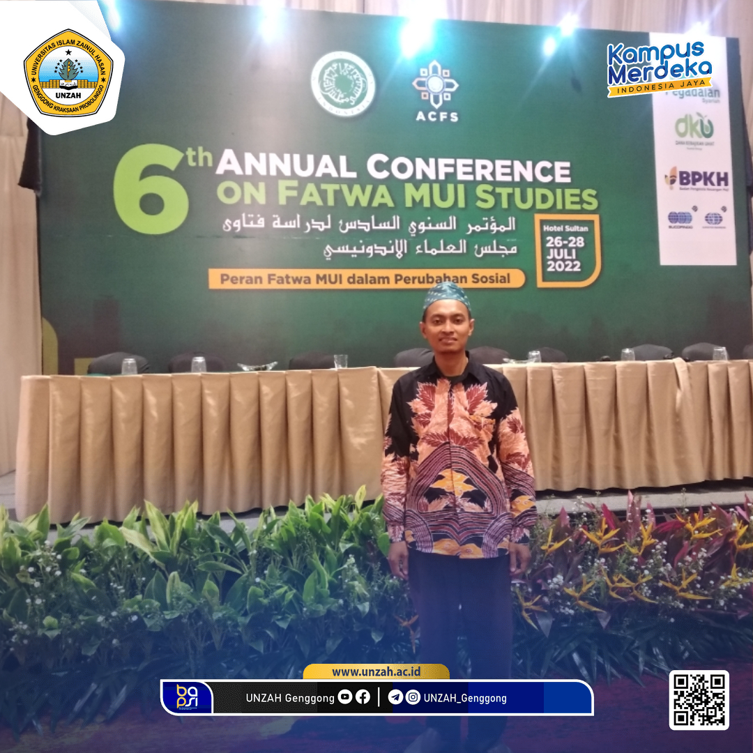 Dosen UNZAH Berhasil Lolos Seleksi Ajang 6th Annual Conference on Fatwa MUI Studies (ACFS) 2022, Rektor Ucapkan Rasa Bangga