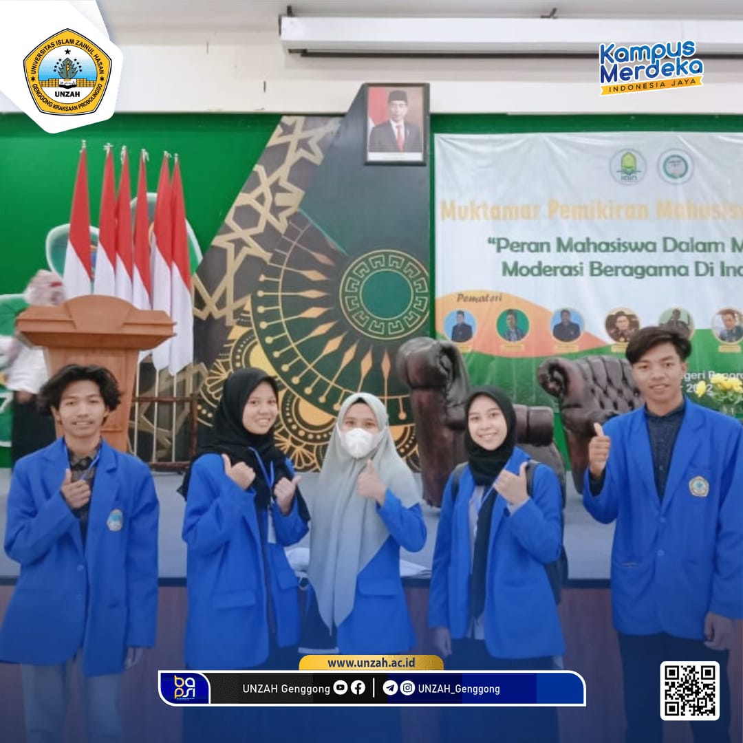 5 Mahasiswa UNZAH Mengikuti Muktamar Pemikiran Mahasiswa Nasional 1 PTKI Se-Indonesia di IAIN Ponorogo Jawa Timur