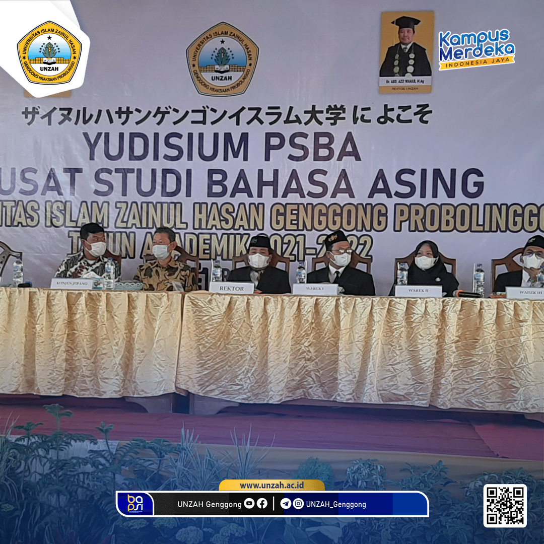 Gelar Yudisium, Pusat Studi Bahasa Asing Universitas Islam Zainul Hasan Genggong Probolinggo Meluluskan 520 Mahasiswa