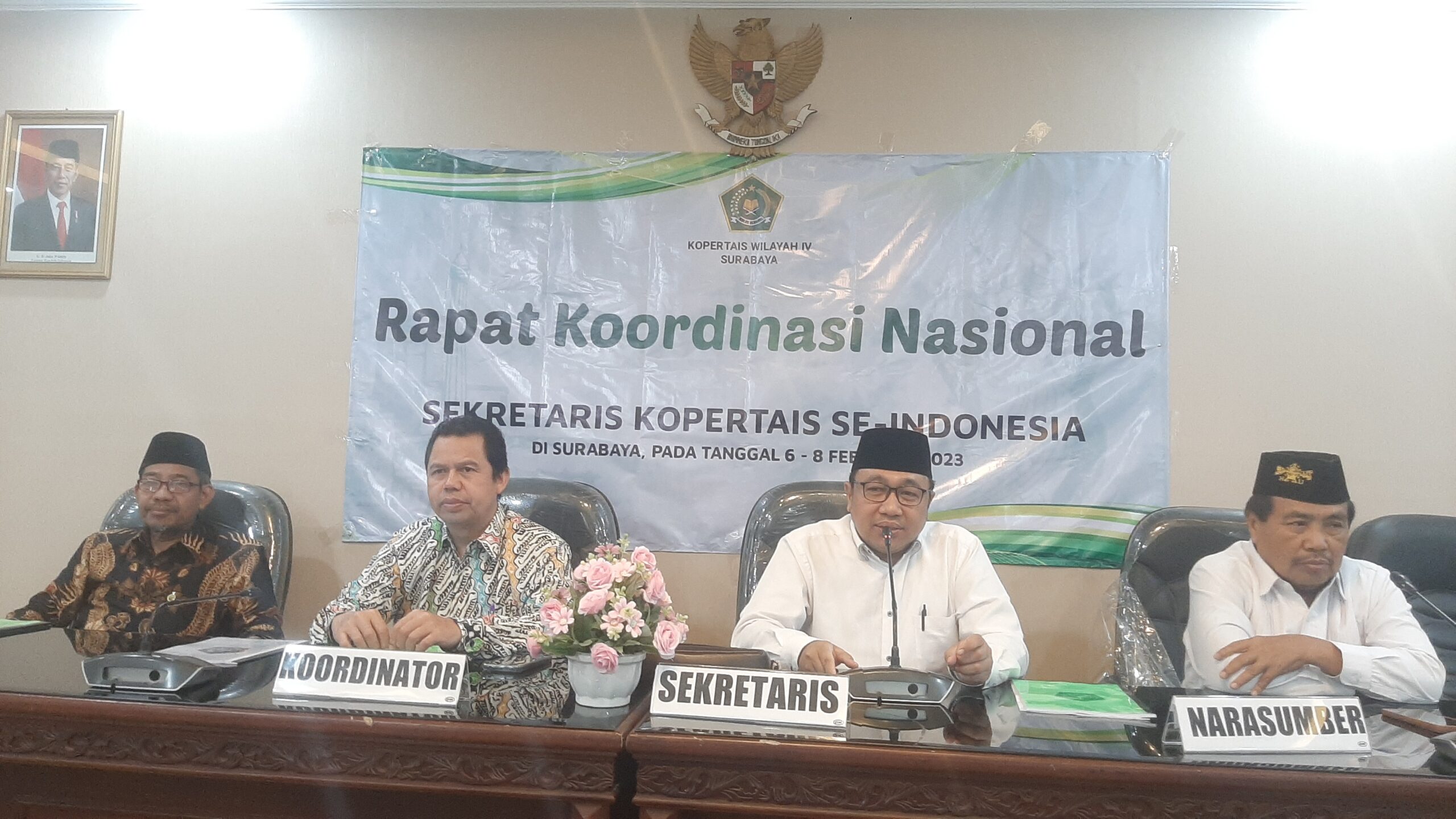 Respon Persoalan PTKIS, Rektor UNZAH Menghadiri Rapat Koordinasi Nasional Kopertais Se-Indonesia